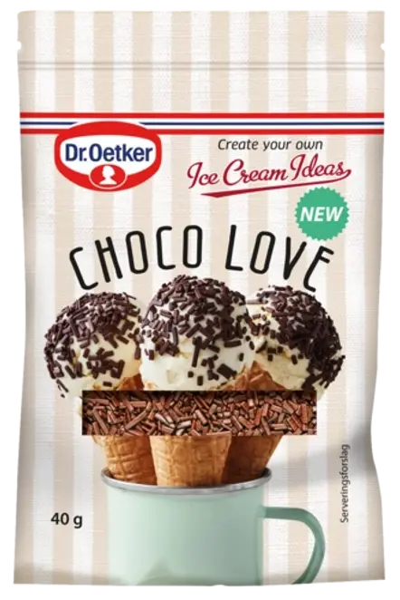 Dr. Oetker Choco Love strøssel