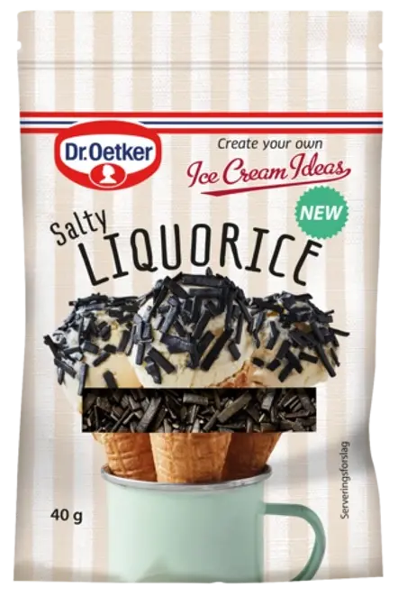 Dr. Oetker Salty Liquourice strøssel
