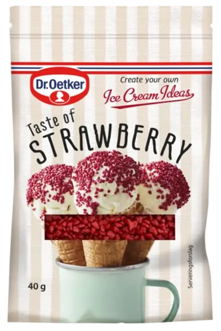 Dr. Oetker Strawberry Crunch Taste