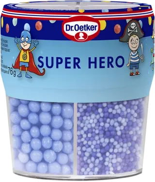 Dr. Oetker Super Hero og annet strøssel etter ønske