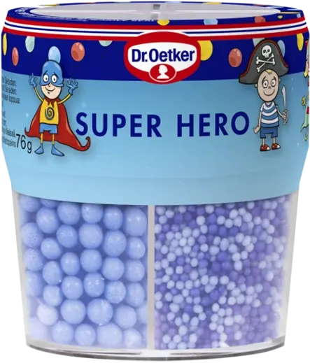 Dr. Oetker Super Hero og annet strøssel etter ønske