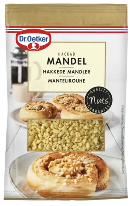 Dr. Oetker Hakkede Mandler (1 pose, 50 gram)