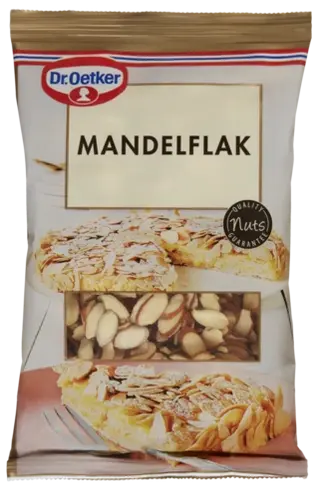 Dr. Oetker mandelflak med skall (200 gram)