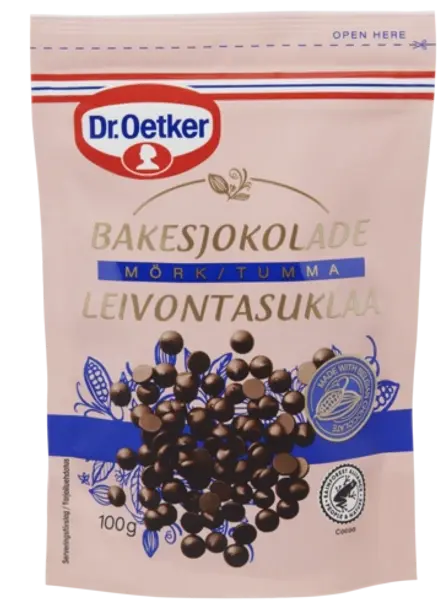 Dr. Oetker Bakesjokolade Mørk