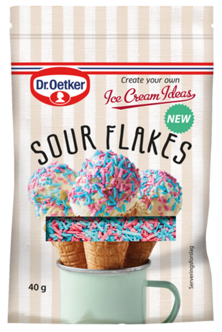 Dr. Oetker Sour Flakes strøssel