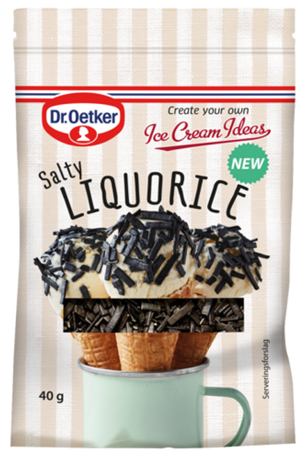 Dr. Oetker Salty Liquourice strøssel