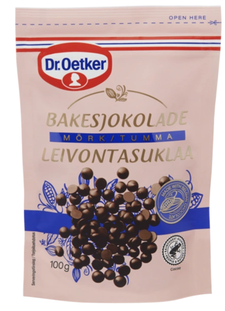 Dr. Oetker Bakesjokolade Mørk