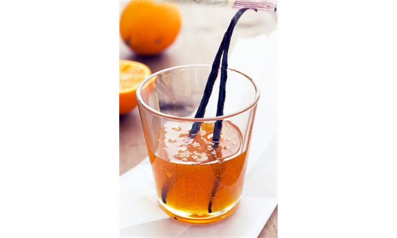 Appelsinsirup med vanilje
