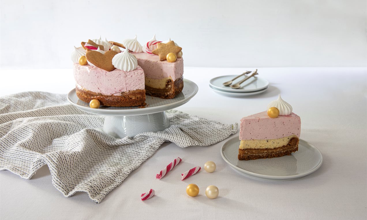 Triple Heart Attack Christmas Cheesecake