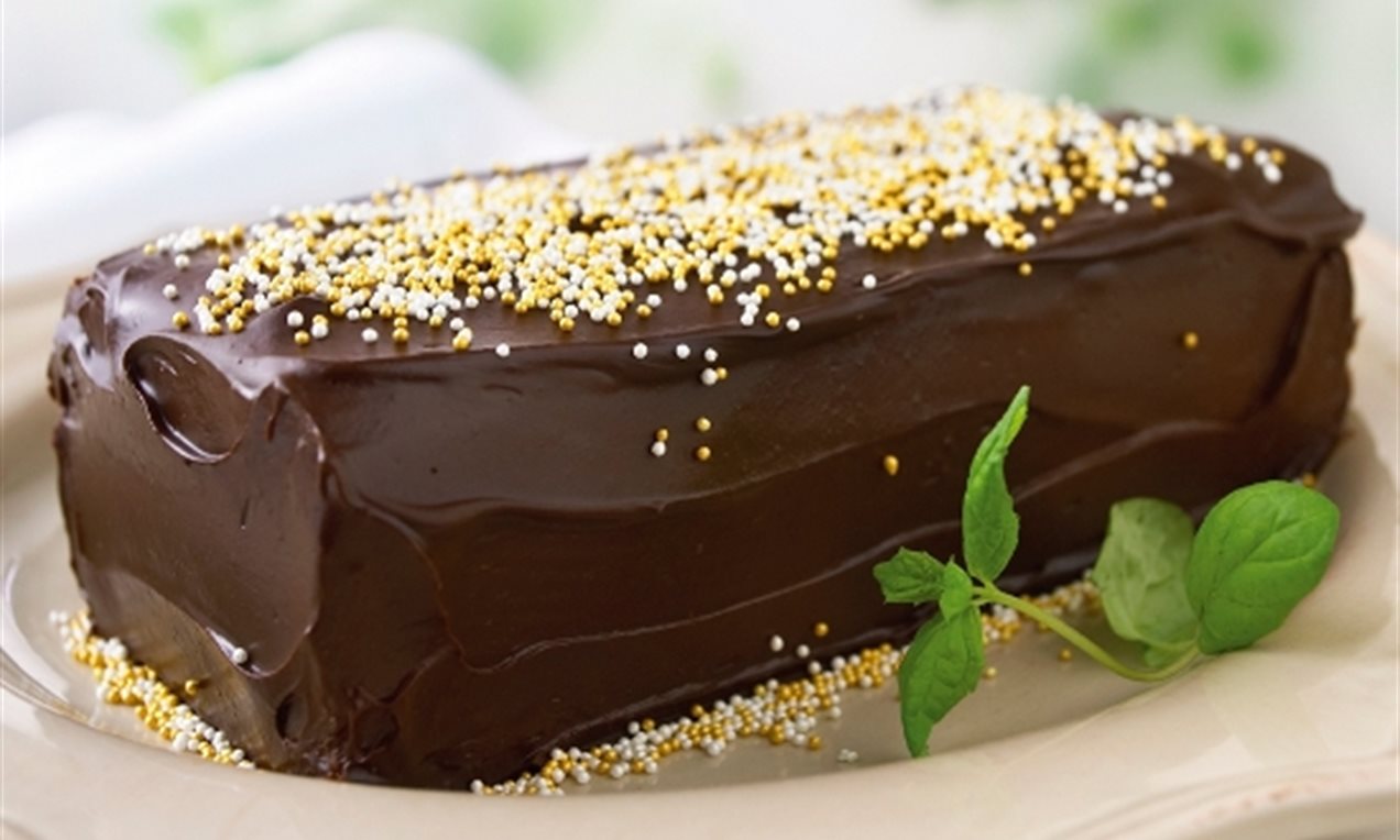 Sjokoladekake med trøffelglasur