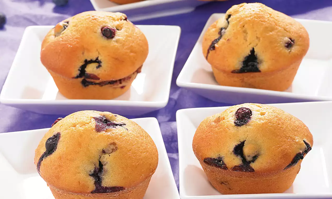 Blåbærmuffins uten gluten og laktose Oppskrift Dr. Oetker