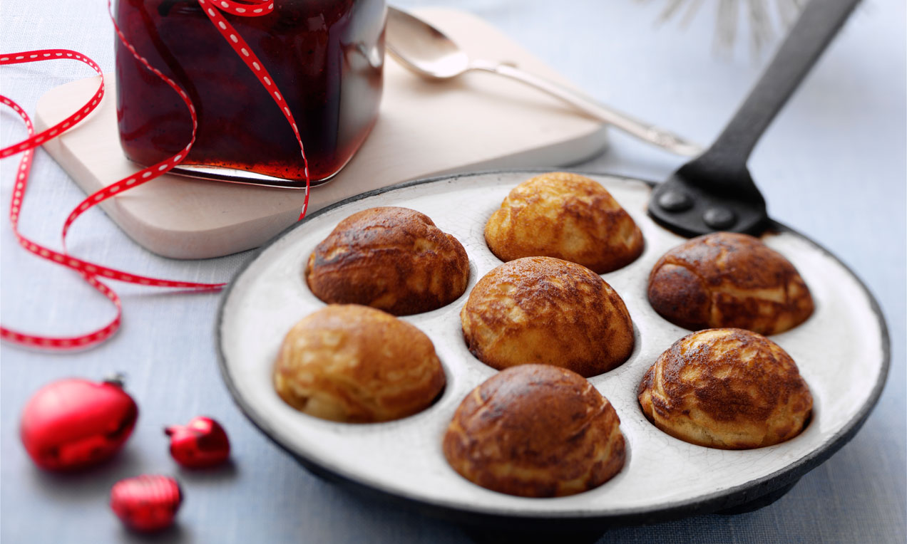 Danske æbleskiver (munker)